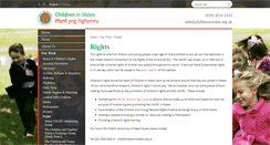 Desktop Screenshot of childrensrightswales.org.uk